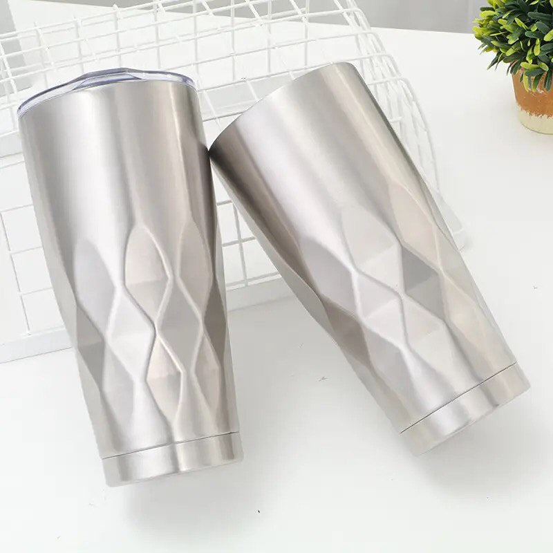 600ml Thermos Water Cup Double Wall Stainless Steel Insulated Tumbler For Coffee Tea Mug Bottles Adults Drinkware Flask Car