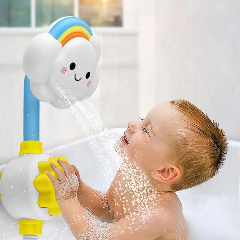 New Cloud Rainbow Baby Shower Toy Cloud Baby Bath Toys Bathtub Showers Faucet Shower Water Spray Toy For Kids