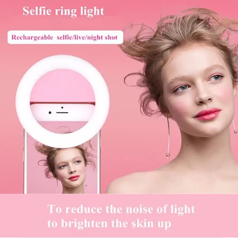 Live Streaming Cell Phone Selfie Light Ring Clip Portable Fill Light Bulb With USB Charging For Smartphone Photo Camera