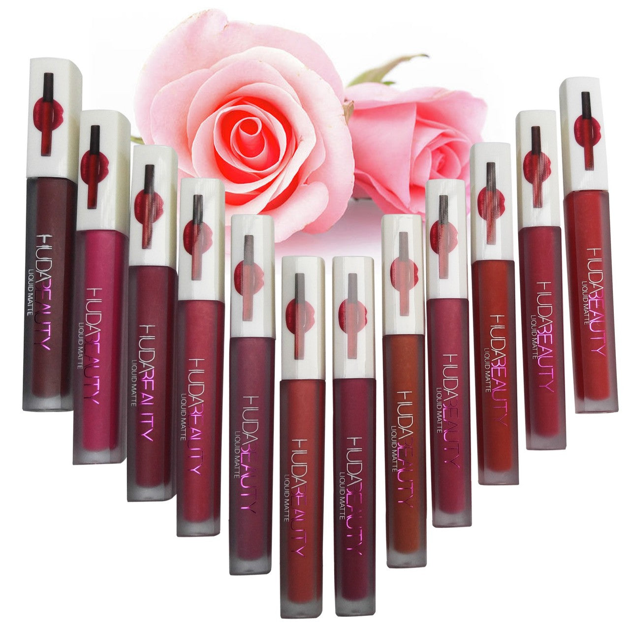 12pcs Huda Beauty Liquid Matte Gloss