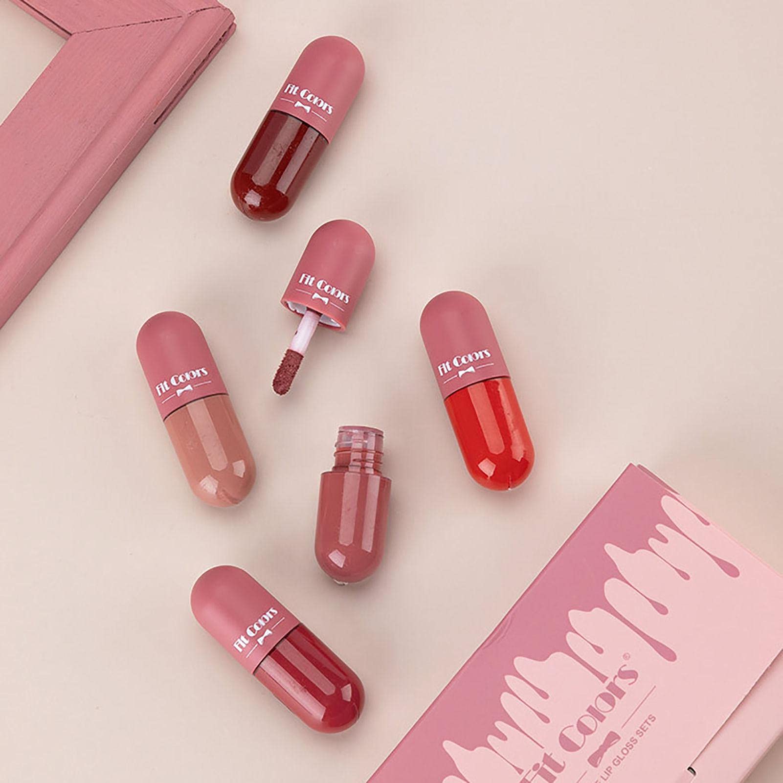 Ks-One - 5pcs Capsule Lip Gloss Set