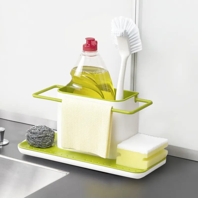 Plastic Racks Organizer Caddy Storage Kitchen Shelf Sink Tidy Utensils Sponge Holders Drainer Integrated Drainer Kitchen Tool