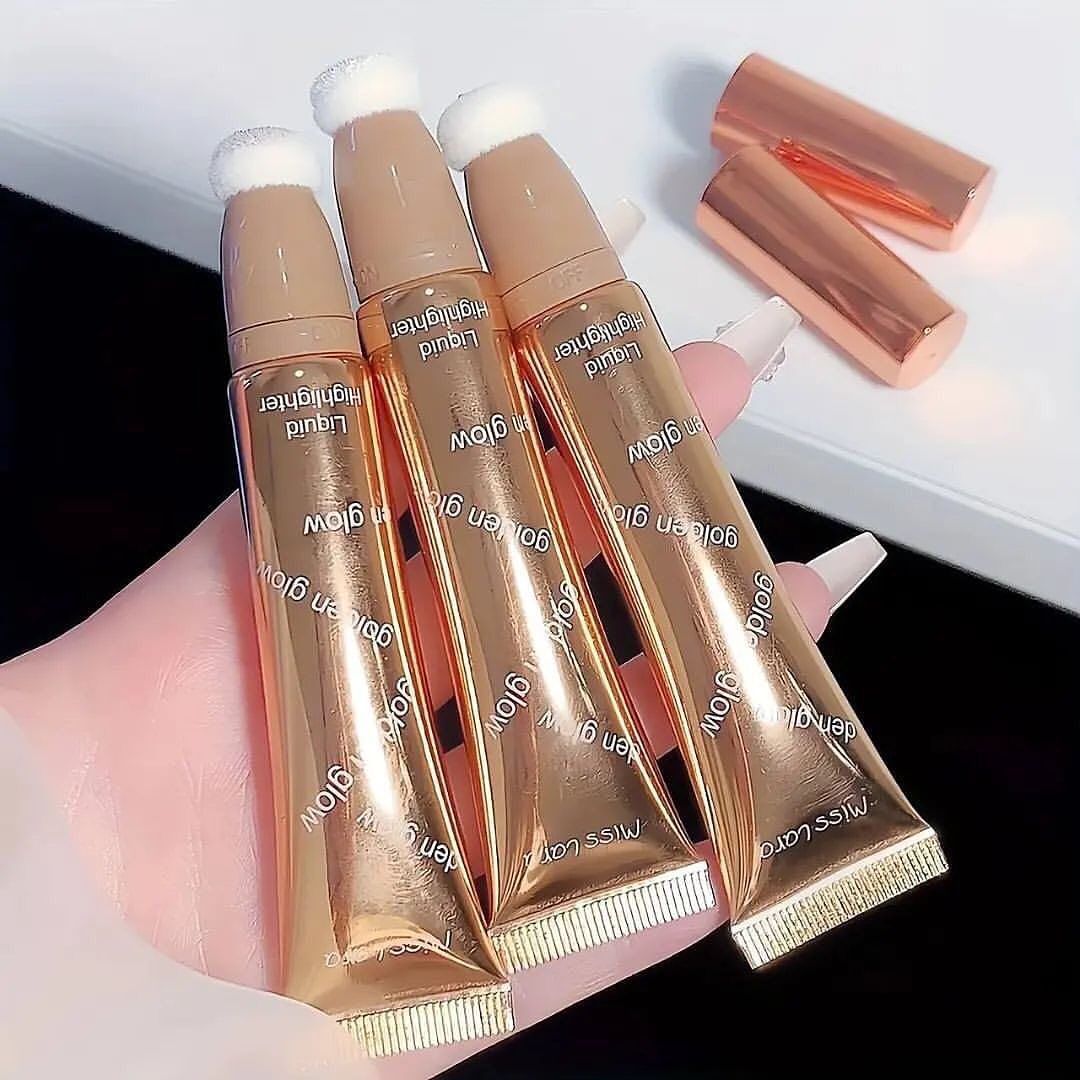 Miss Lara Liquid Body Highlighter Long-lasting Shine Brighten Glitter Shimmering Body Cream Highlighter Tube