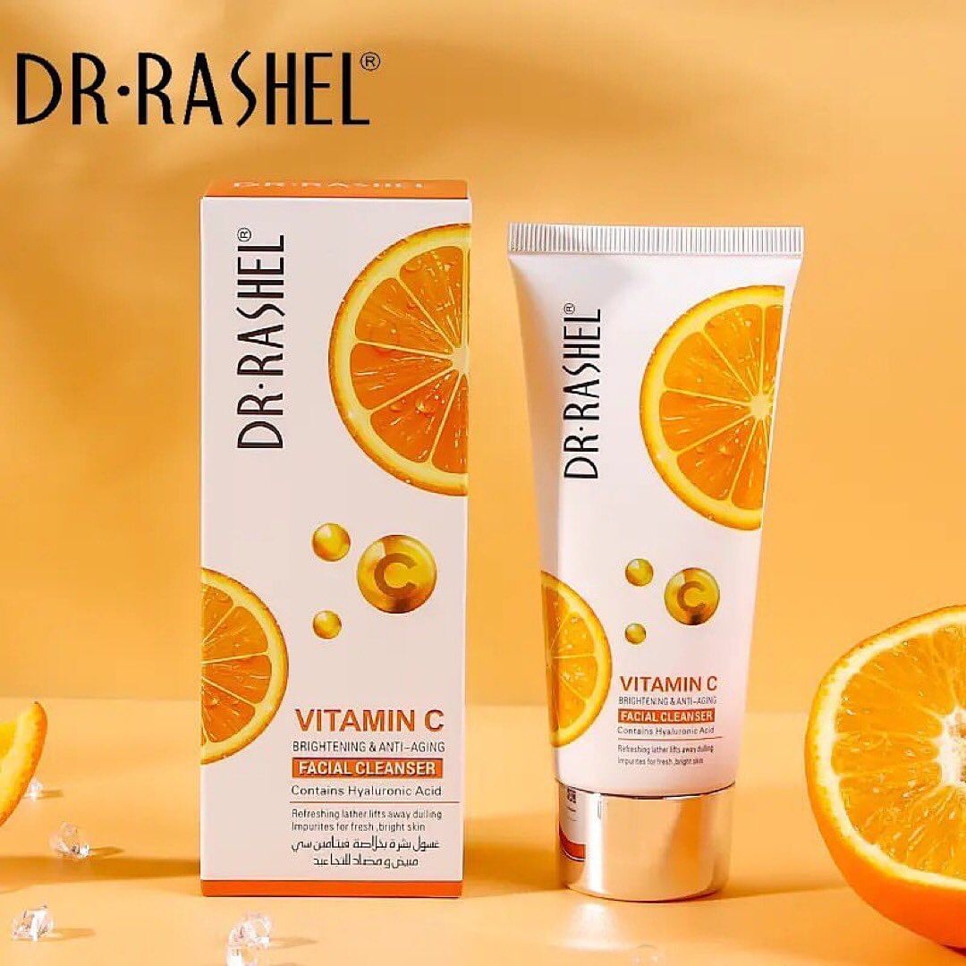 DR.RASHEL Natural Vitamin C Nourishing Repair Facial Cleanser Skin Care Whitening Moisturizing Shrinking Facial Cleanser