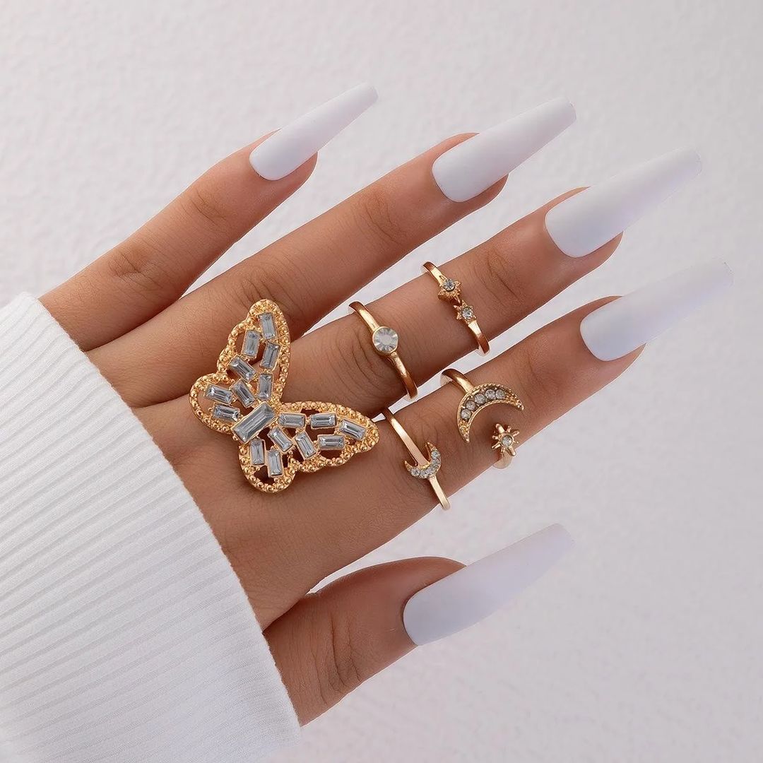 Fashion Jewellery 5 Pcs Ring set