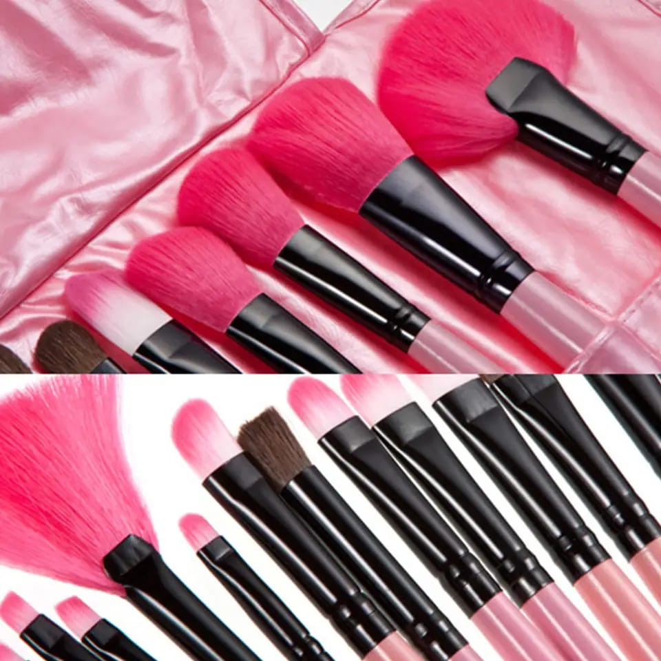 24pcs High quality makeup brushes with pouch