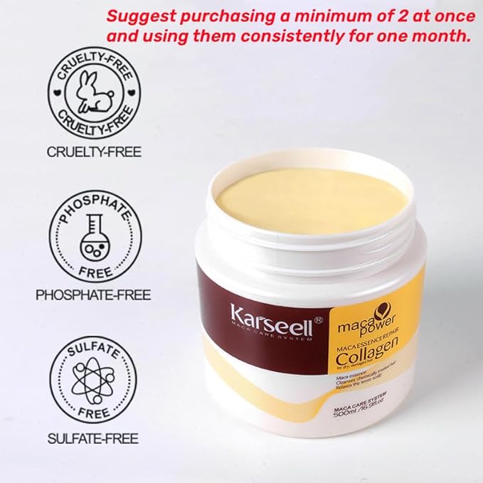 Karseell Collagen Hair Treatment Deep Repair Conditioning Argan Oil Collagen Hair Mask&nbsp;