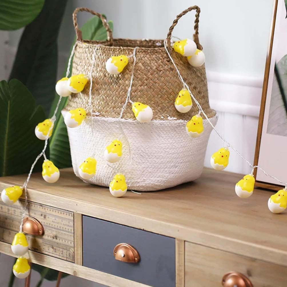 10 LED Cute Fairy Light String Chicken Egg Battery Operated Decorative Light Easter Chick String Light