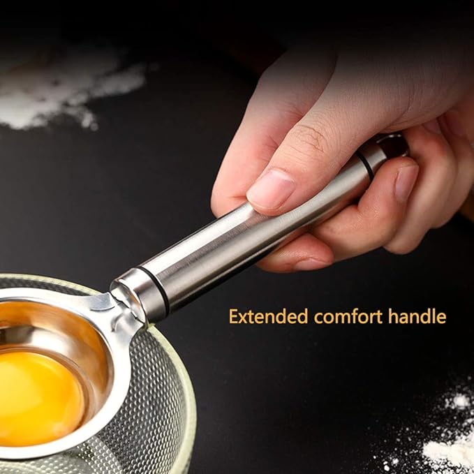 Stainless Steel Egg White Separator Tools Eggs Yolk Filter Gadgets Kitchen Accessories Separating Funnel Spoon Egg Divider Tool