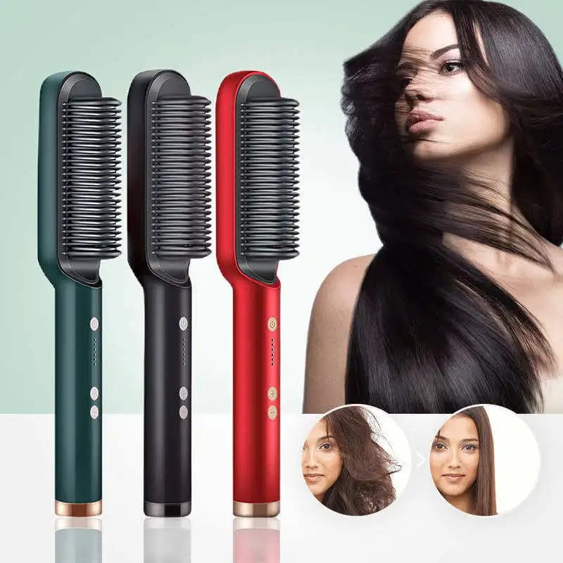 2 in 1 Multifunctional Electric Brush Hair Straightener Comb