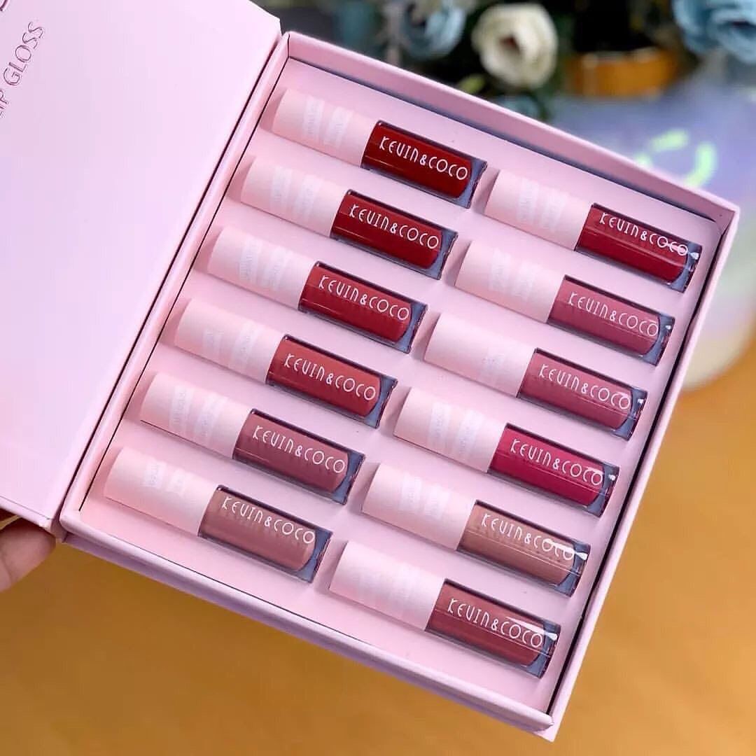 12pcs/set Pigmented Matte Lip Gloss