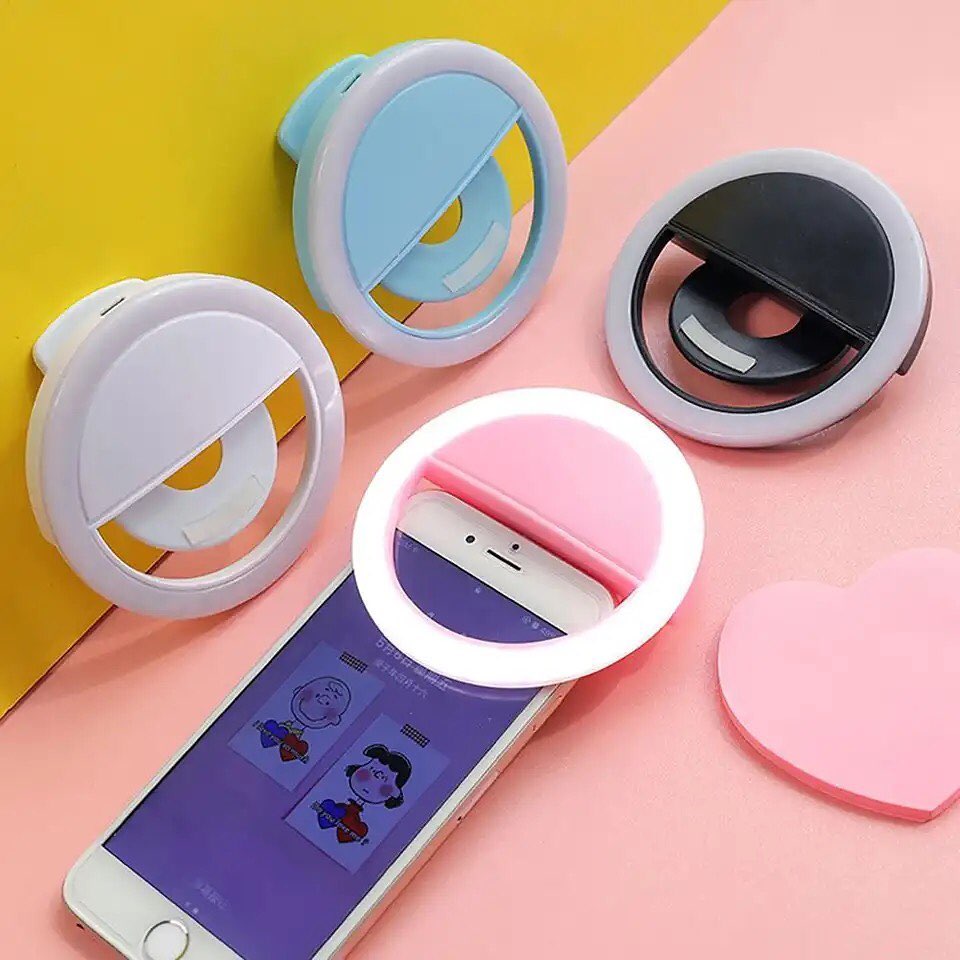 Live Streaming Cell Phone Selfie Light Ring Clip Portable Fill Light Bulb With USB Charging For Smartphone Photo Camera