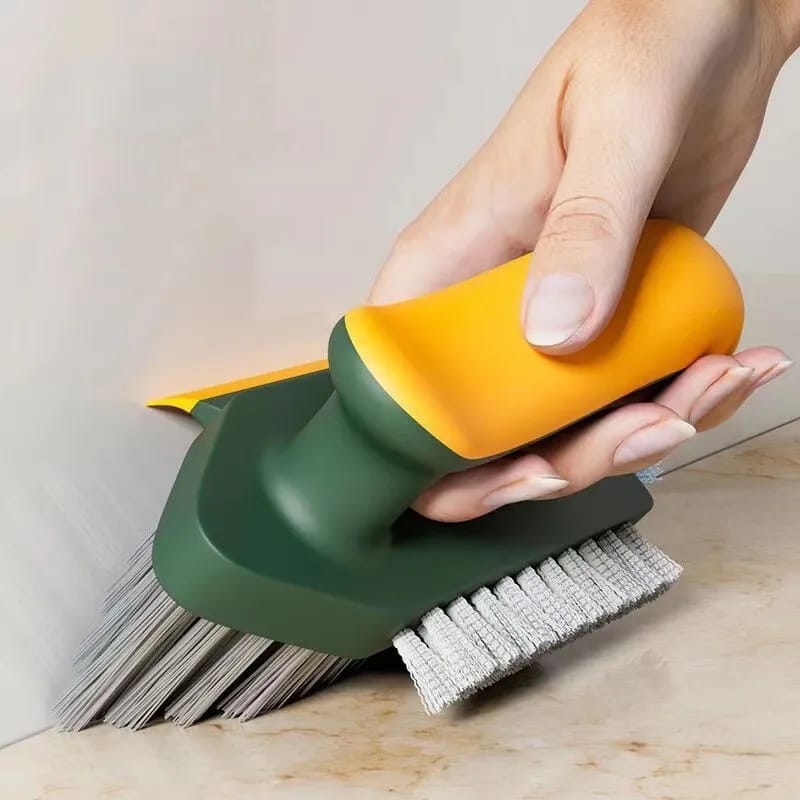 4 In 1 Tile And Grout Cleaning Brush Corner Scrubber Brush Tool Tub Tile Floor Scrubber Brushes Multifunctional Gap Brush