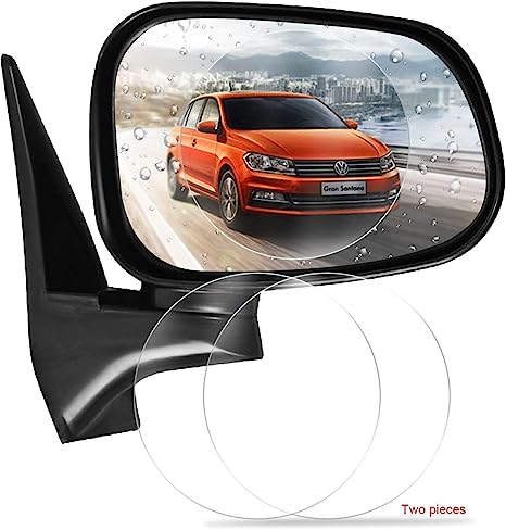 2pcs Universal Anti-Fog Anti-glare Rainproof Car Tuning Rearview Mirror Trim Film Cover Exterior Parts Car Glass Accessories