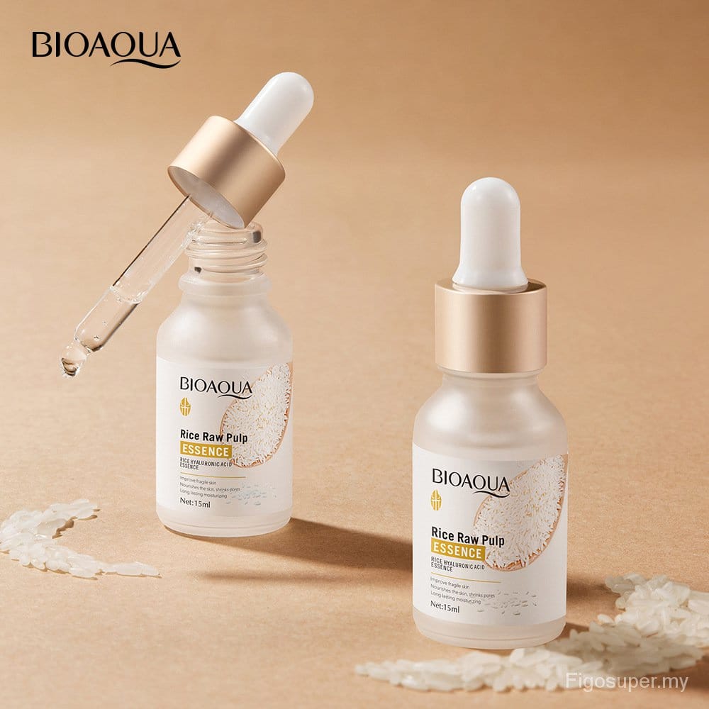 BioAqua Hyaluronic Acid Rice Raw Pulp Essence Face Serum 15ml