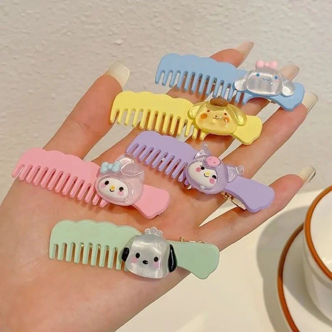 Pack of 6 Hairpin Comb Kids Girls Water Drop Hairpin Slide HairClip