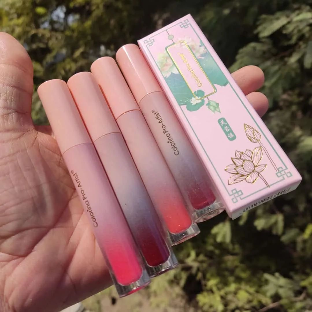 4pcs set Magic LIP TINT + LIPGLOSS