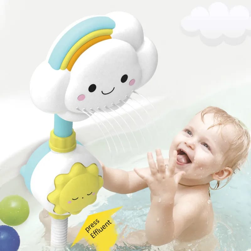 New Cloud Rainbow Baby Shower Toy Cloud Baby Bath Toys Bathtub Showers Faucet Shower Water Spray Toy For Kids