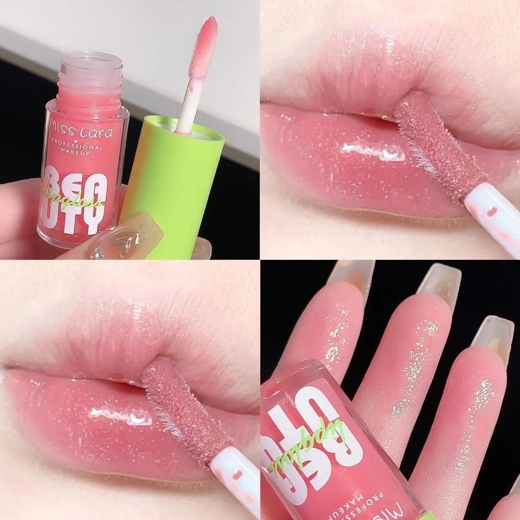 Shiny Lipgloss Moisturizing Crystal Jelly Glitter Stain Lip Oil Plumping Translucent Lip Glaze Makeup Clear Liquid Lipgloss