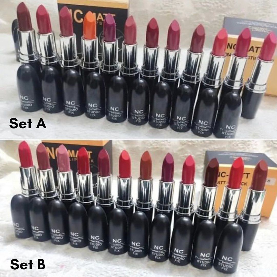 12pcs/set High Quality NC Mac Lipsticks