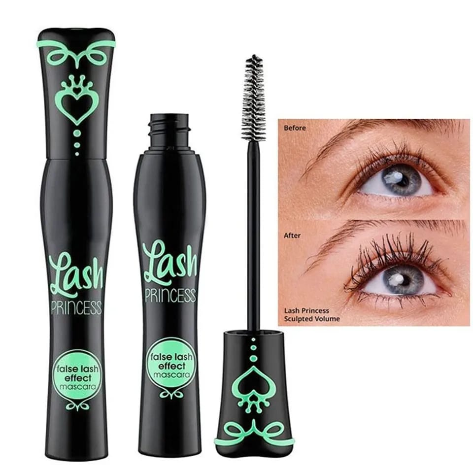 Princess Mascara False Volume Mascara Waterproof Eyelash Extension Thick Curly Eyelash Brush Beauty Makeup