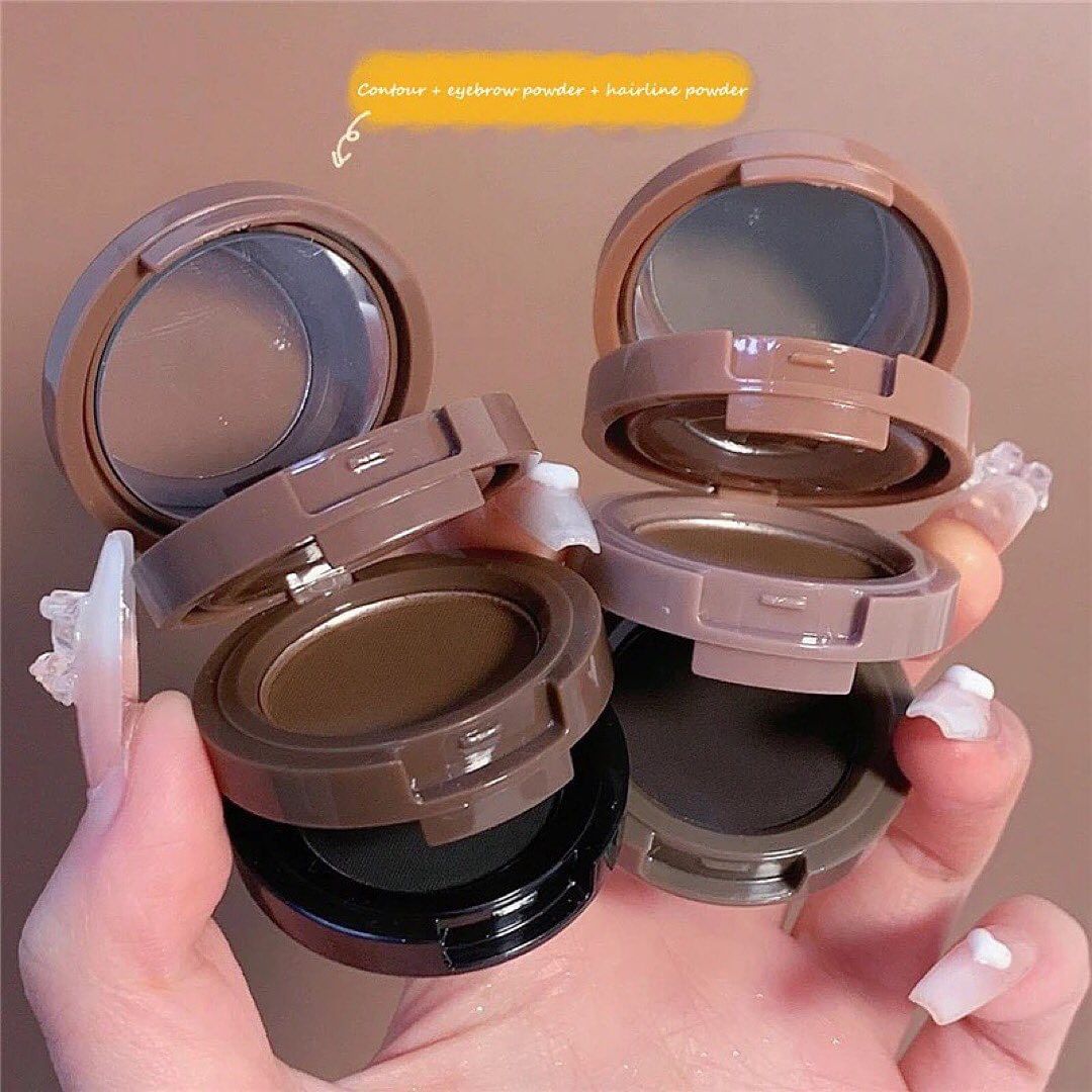 3 in 1 Eye Brow Powder Waterproof Natural Hairline Enhance Powder