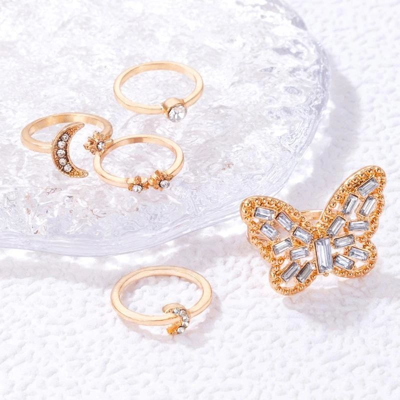 Fashion Jewellery 5 Pcs Ring set