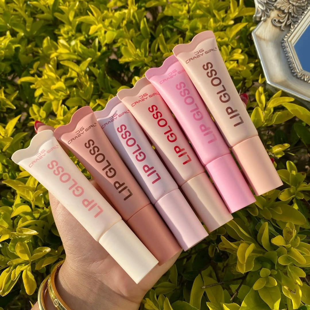 Hudamoji - 6pcs Crystal Jelly Pop Peptide Lip Gloss