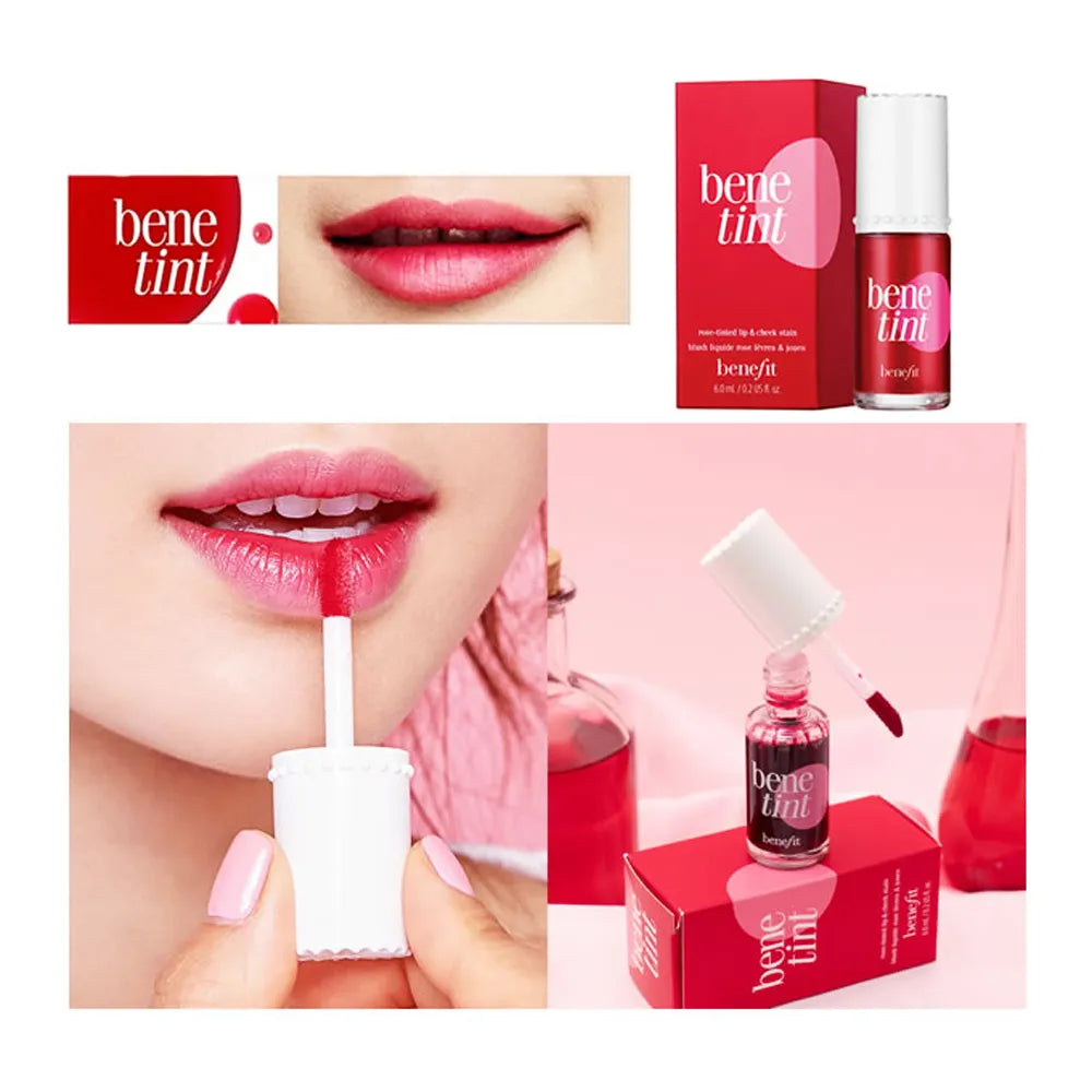 Benefit Lip and Cheek Tint Makeup Velvet Matt Waterproof Moisturizing Lasting Nutritious Lip Tint Lipstick Cosmetic