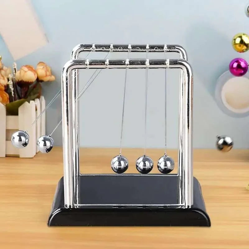 Luminous Newton Cradle Pendulum Ball Creative Balance Swing Toy for Kid Adult Stress Relief Home Office Ornament Decoration