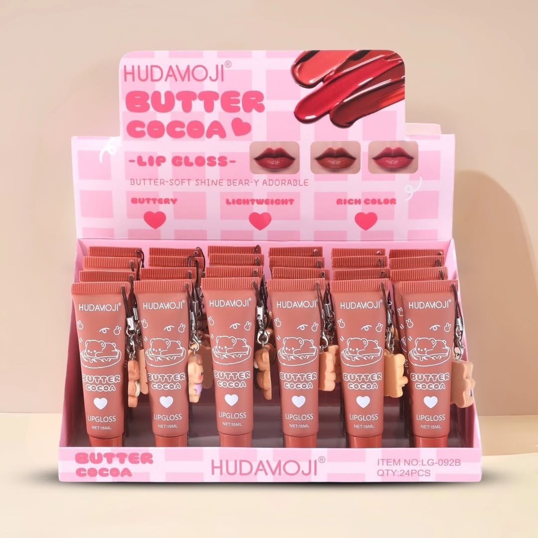Hudamoji - 6pcs Cocoa Butter Matte Lip Gloss