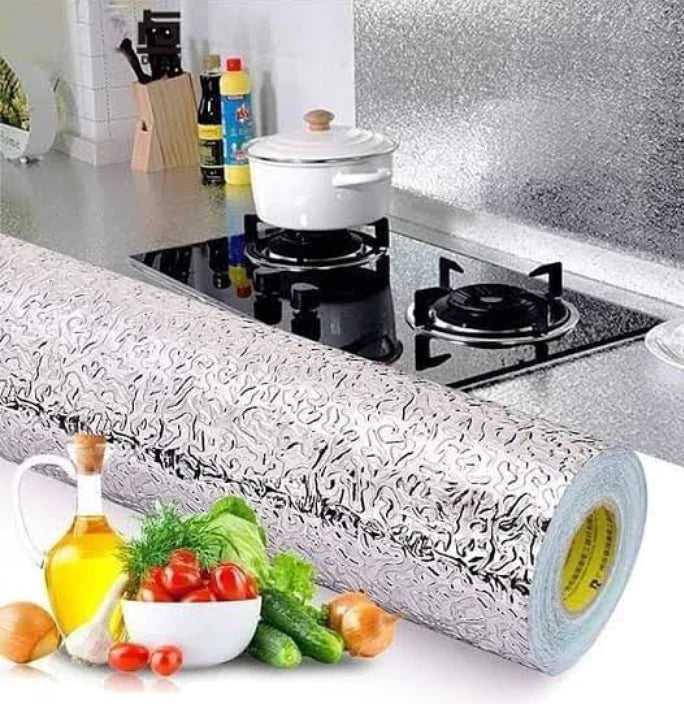 Kitchen Stickers Self Adhesive Kitchen Aluminum Foil Stickers Oil Proof Waterproof Kitchen Stove Sticker