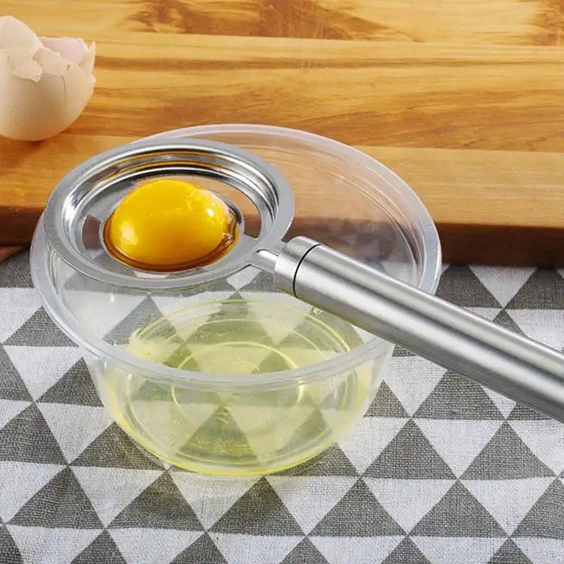 Stainless Steel Egg White Separator Tools Eggs Yolk Filter Gadgets Kitchen Accessories Separating Funnel Spoon Egg Divider Tool