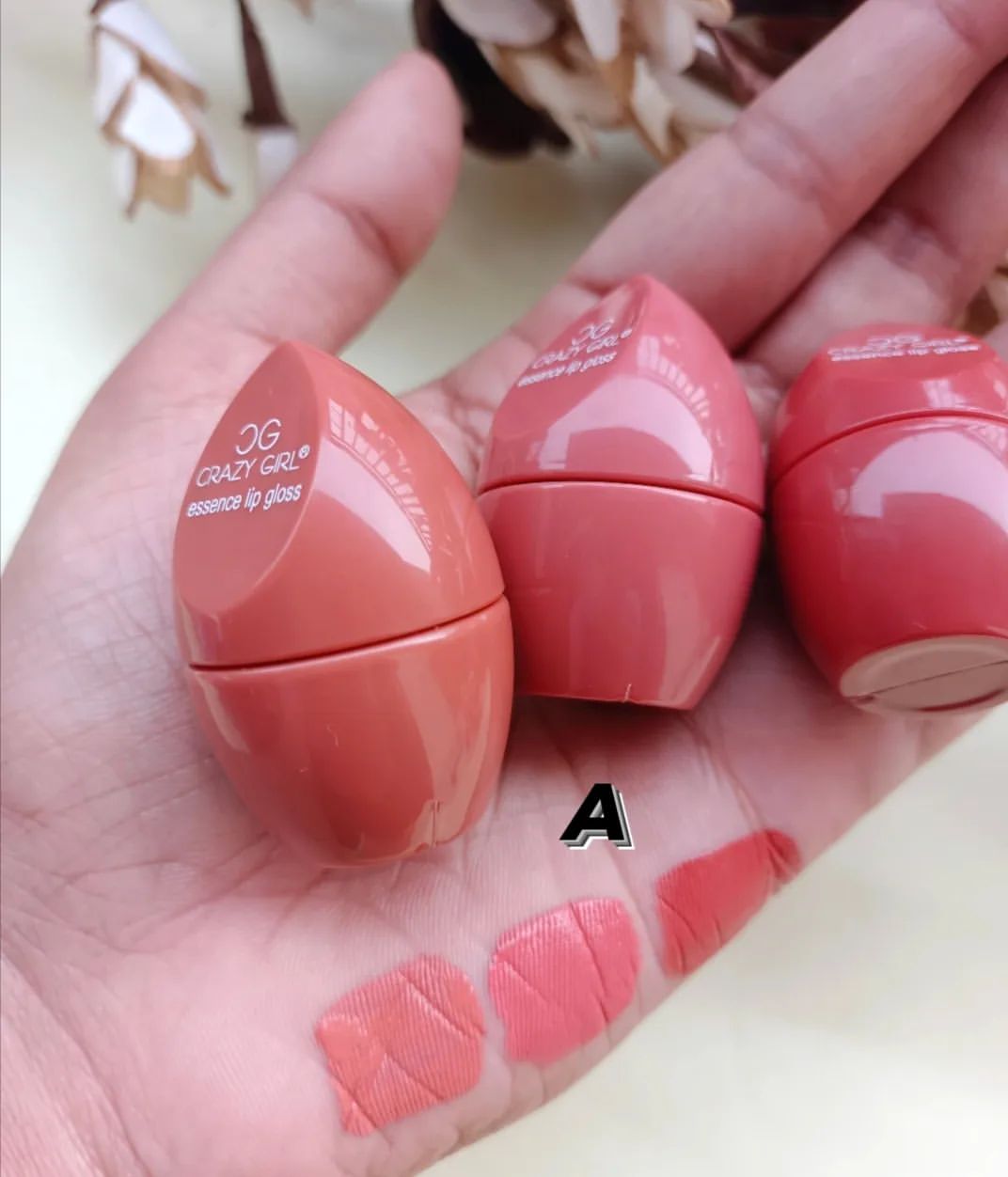 3pcs Highly Pigmented Cutest mini Egg Lipgloss