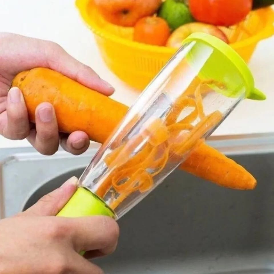 Peeler with Container Stainless Steel Multifunctional Fruit Knife with Storage Box