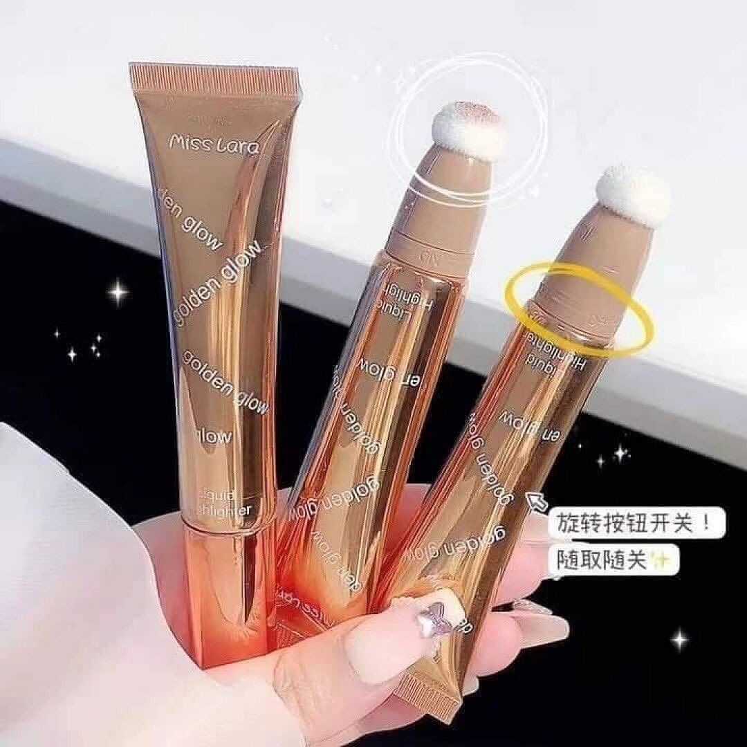 Miss Lara Liquid Body Highlighter Long-lasting Shine Brighten Glitter Shimmering Body Cream Highlighter Tube