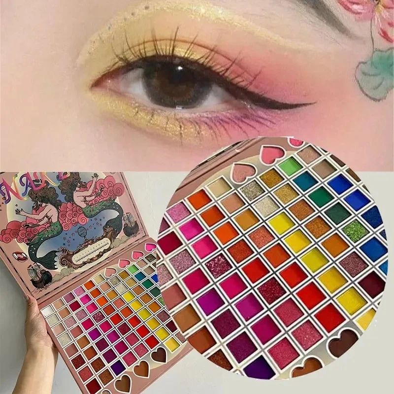 104 Color Glitter Shimmer Matte Eyeshadow Palette Professional Long-lasting Waterproof Eye Shadow Eye Makeup Tools