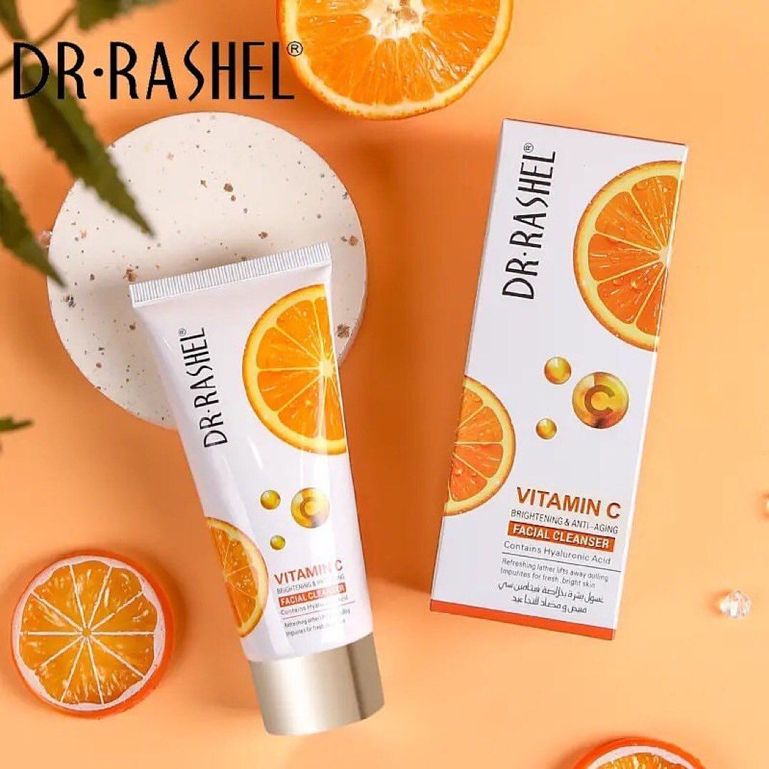 DR.RASHEL Natural Vitamin C Nourishing Repair Facial Cleanser Skin Care Whitening Moisturizing Shrinking Facial Cleanser