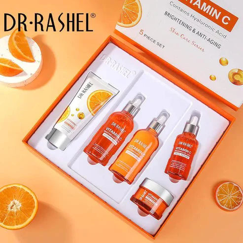 Dr Rashel Vitamin C Brightening Anti Aging Skin Care Set Pack Of 5