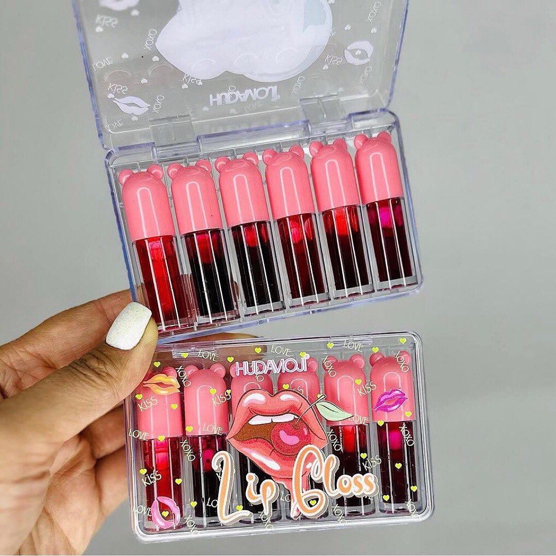 6pcs Fruit Juice Lip Tint Waterproof Long-lasting Non-stick Water Lip Stain Blush