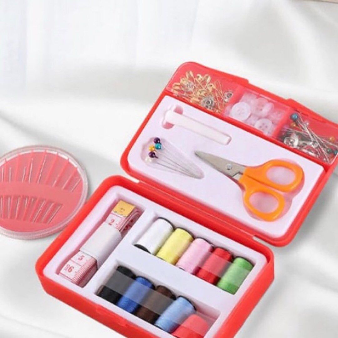 Sewing Tool Kit Travel Sewing Box With Color Needle Threads, Basic Emergency Sewing Kit Tools