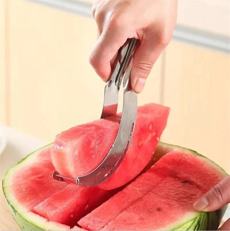 Stainless Steel Windmill Watermelon Cutter Artifact Salad Fruit Slicer Cutter Tool Watermelon Digger Kitchen Accessories Gadgets