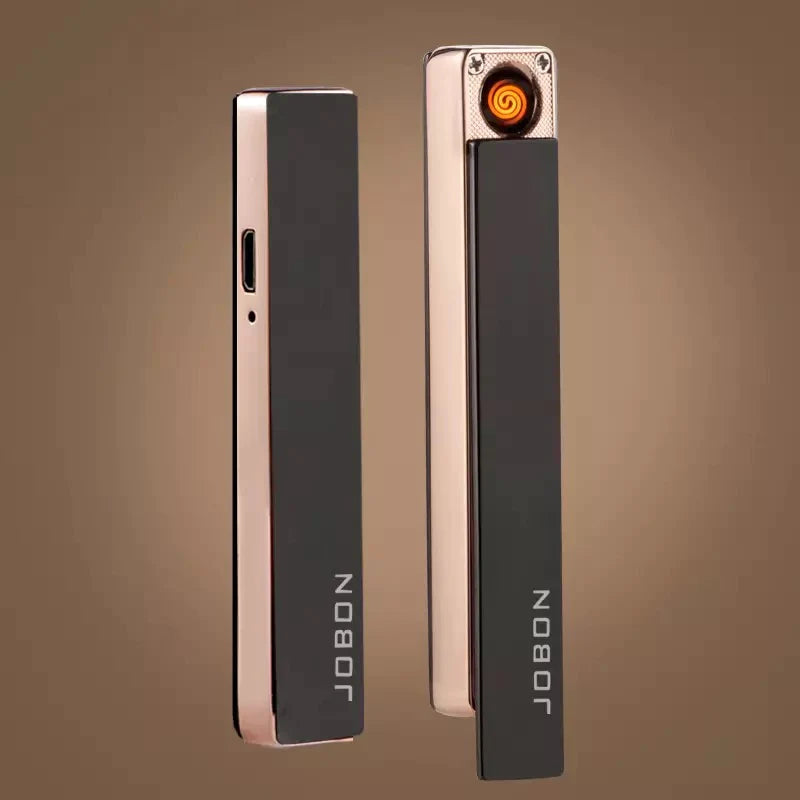 Rechargeable Touch Cigarette lighter without Box, Flameless Metal Lighter, Filament Windproof Electronic Cigarette Lighter