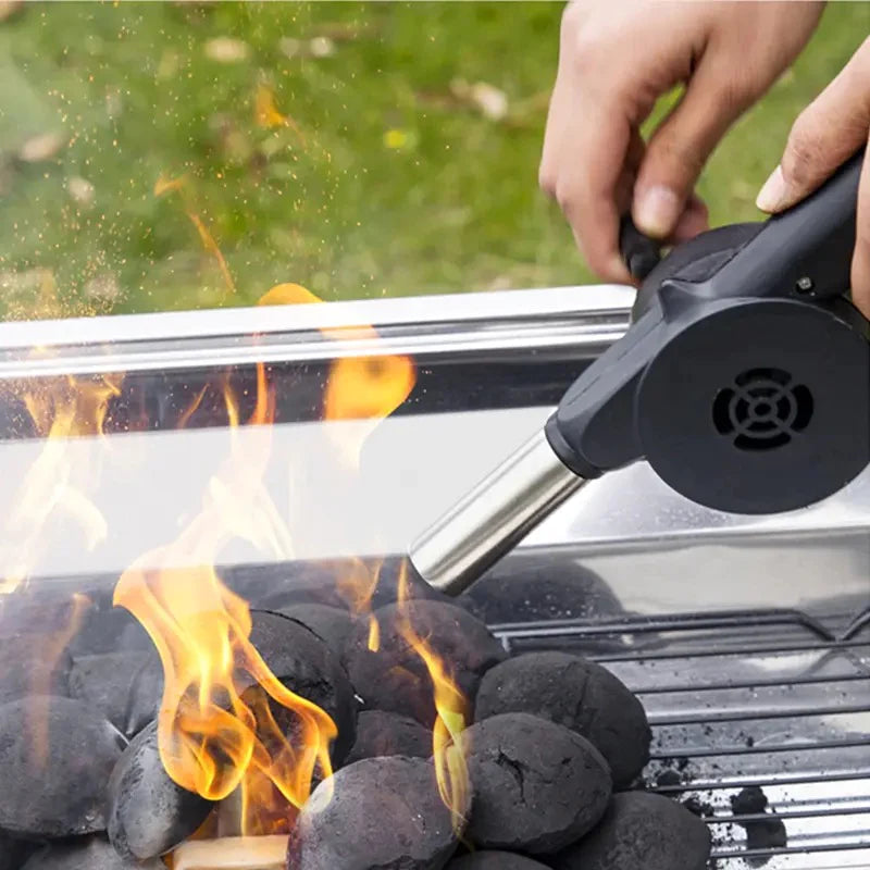 Portable Handheld Electric BBQ Fan Air Blower for Outdoor Camping Barbecue Picnic BBQ Cooking Tool Grill Accessories