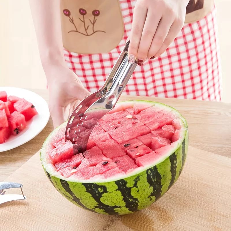 Stainless Steel Windmill Watermelon Cutter Artifact Salad Fruit Slicer Cutter Tool Watermelon Digger Kitchen Accessories Gadgets