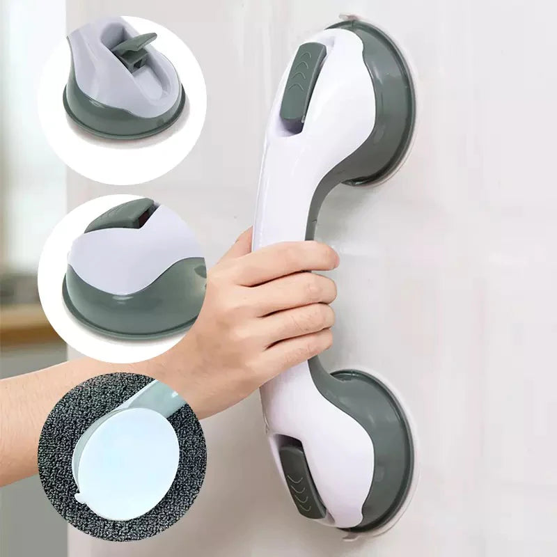 Shower Handle Safety Helping Handle Anti Slip Support Toilet Bathroom Safe Grab Bar Handle Vacuum Sucker Suction Cup Handrail