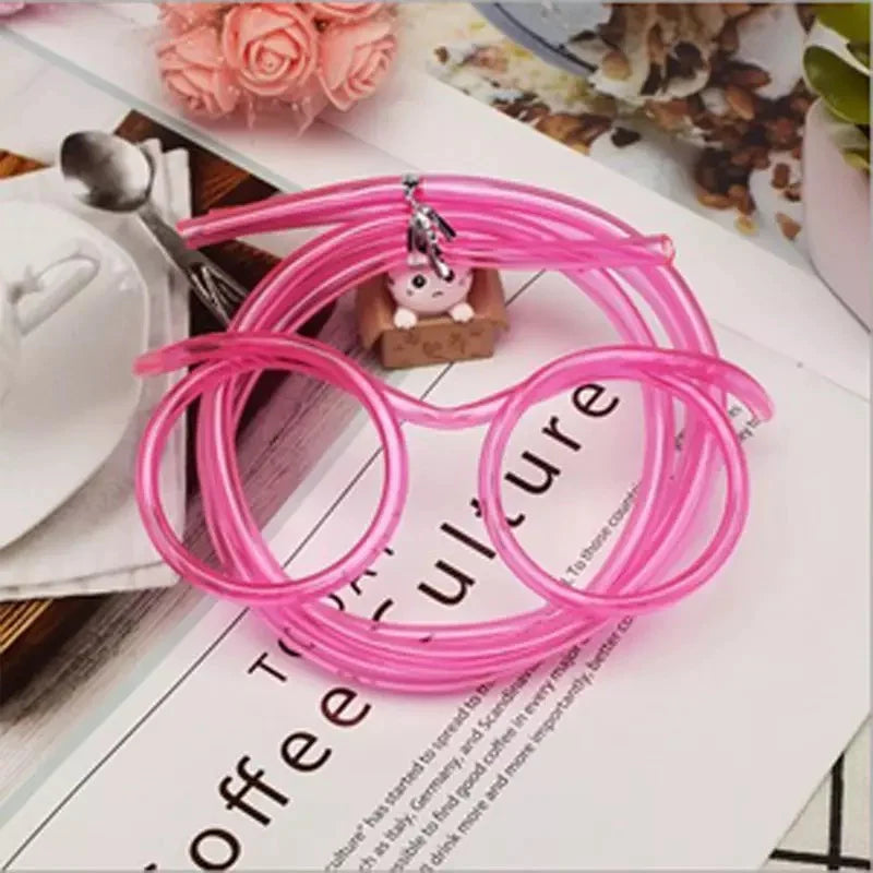 Funny Soft Straw Glasses Plastic Drinking Straws Unique Flexible Drinking Tube Kids Birthday Party Supplies Accessories