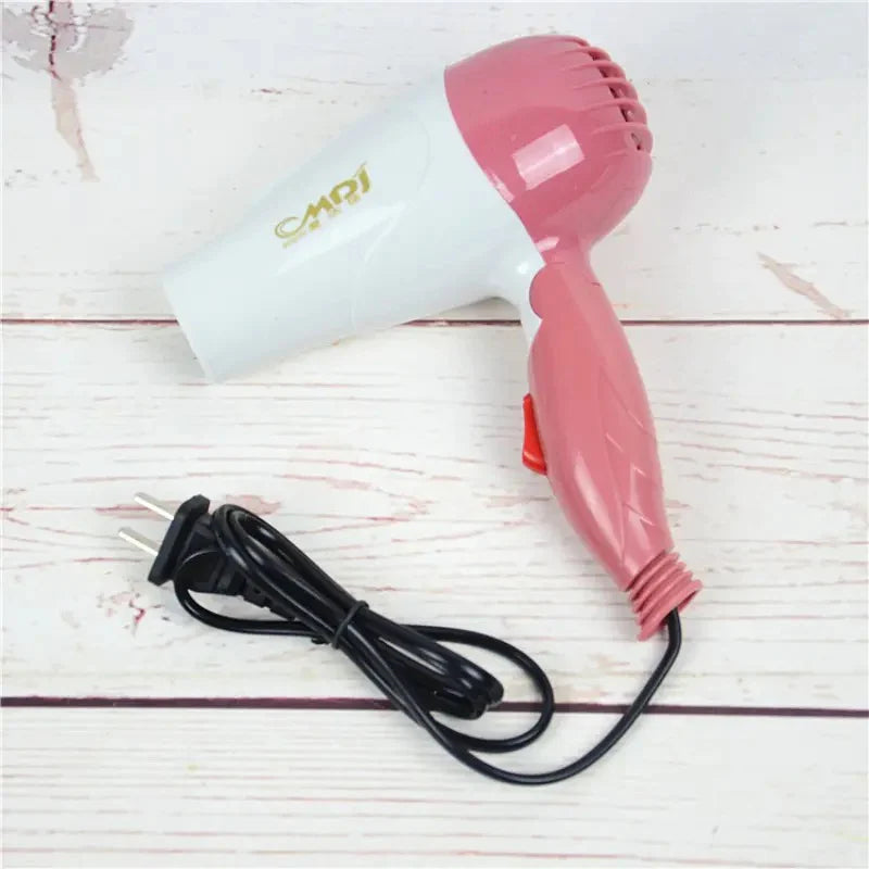 Mini Foldable Portable Hair Blow Dryer Traveller Low Noise Compact Blower, Salon Hair Styling Hair Dryer