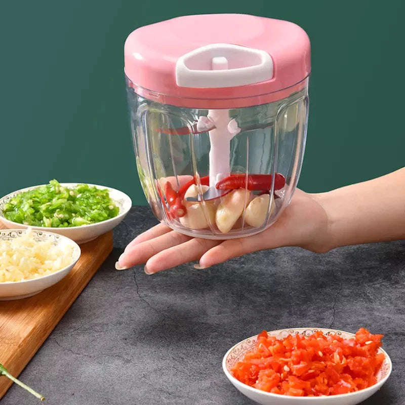 900ml Garlic Press Crusher Eco-friendly Vegetable Onion Cutter Portable Hand Chopper Garlic Press Kitchen Cooking Accessories