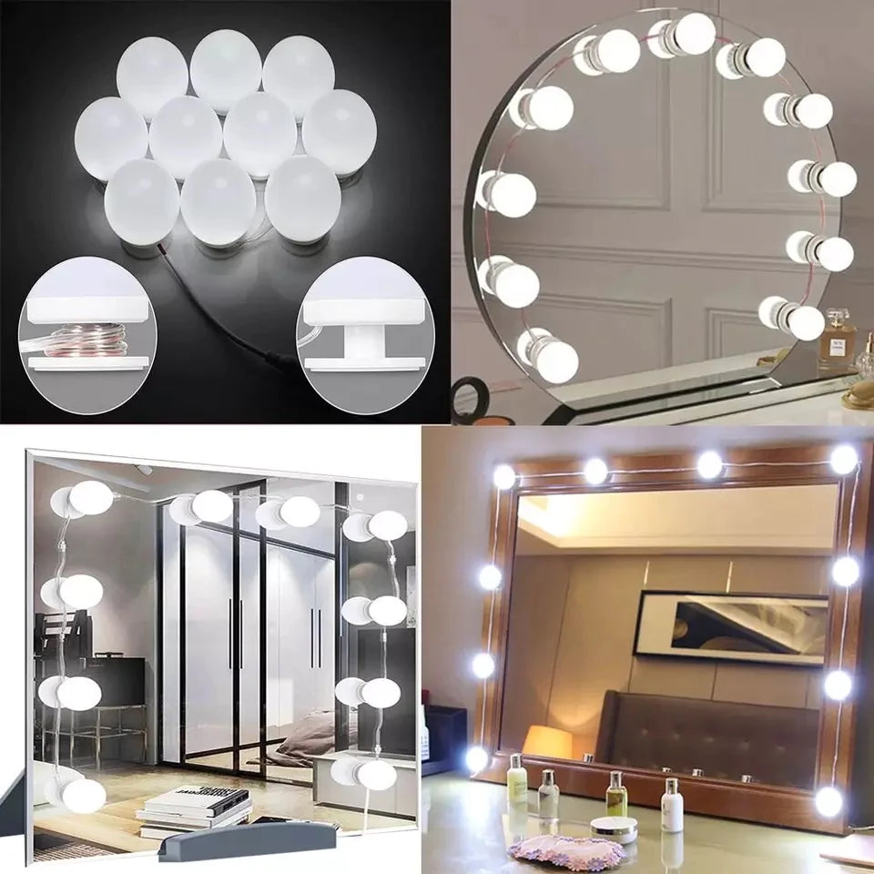 10Bulb Vanity Light Mirror Light Strip Vanity Lights for Makeup